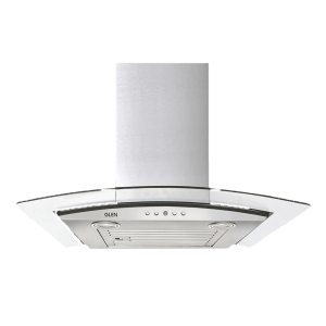 GLEN 6071 EX 60cm 1000m3/hr Ducted Wall Mounted Chimney with Push Button Control (Silver)