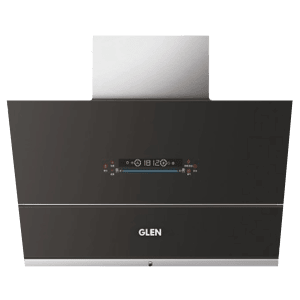 GLEN GL 6074 BL ACLN MS 60cm 1400m3/hr Ducted Auto Clean Wall Mounted Chimney with Touch Control Panel (Black)