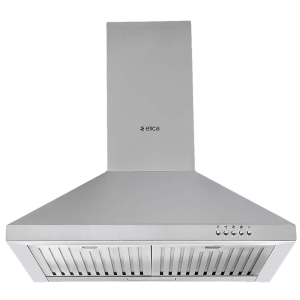 elica AH 260 BF SS 60cm 1100m3/hr Ducted Wall Mounted Chimney with Push Button Control (Silver)