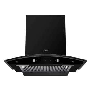 elica FL 600 SLIM HAC MS NERO 60cm 1200m3/hr Ducted Auto Clean Wall Mounted Chimney with Touch Control Panel (Black)