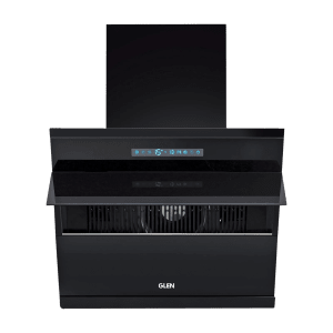 GLEN GL 6073 BL ACLN MS 90cm 1400m3/hr Ducted Auto Clean Wall Mounted Chimney with Touch Control Panel (Black)