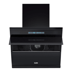 GLEN GL 6073 BL ACLN MS 60cm 1400m3/hr Ducted Auto Clean Wall Mounted Chimney with Touch Control Panel (Black)