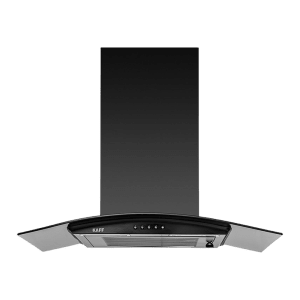 KAFF MAX BF 60cm 1000m3/hr Ducted Auto Clean Wall Mounted Chimney with Soft Push Control (Black)