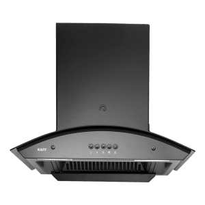 KAFF MARINA DHC 90cm 1080m3/hr Ducted Auto Clean Wall Mounted Chimney with Soft Push Control (Black)