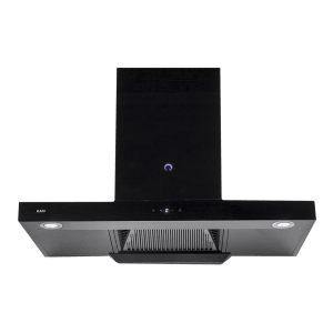 KAFF ELECTRA DHC BL 90cm 1180m3/hr Ducted Auto Clean Wall Mounted Chimney with Touch Control Panel (Black)