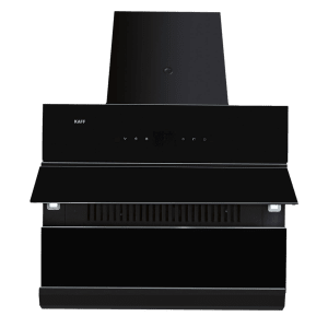 KAFF ALBURY DHC 60cm 1280m3/hr Ducted Auto Clean Wall Mounted Chimney with Thermostatic Touch Control Panel (Black)