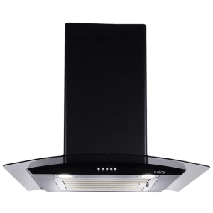 elica ESCG BF 60 NERO 60cm 1100m3/hr Ducted Wall Mounted Chimney with Push Button Control (Black)