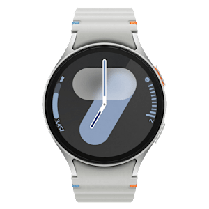 SAMSUNG Galaxy Watch 7 BT + LTE Wear OS Smartwatch (44mm Super AMOLED Display, 3nm Processor, Silver Strap)