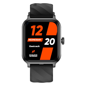 fastrack Rave FX2 Smartwatch with Bluetooth Calling (46.4mm UltraVU HD Display, IP68 Water Resistant, Black Strap)