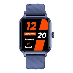 fastrack Rave FX2 Smartwatch with Bluetooth Calling (46.4mm UltraVU HD Display, Blue Strap)