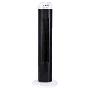 Croma Bladeless 540 m3/hr Air Delivery Tower Fan (Blade Free Design, White & Black)