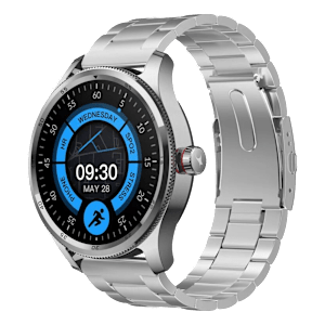 fastrack Magnus FX1 Smartwatch with Bluetooth Calling (35mm UltraVU Display, IP68 Water Resistant, Silver Strap)