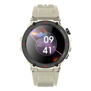 fastrack Xtreme Pro Smartwatch with Bluetooth Calling (36.3mm AMOLED Display, IP68 Water Resistant, Beige Strap)