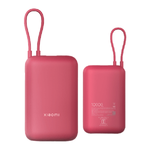 Xiaomi Pocket 10000 mAh 22.5W Fast Charging Power Bank (2 Type A & 1 Type C Ports, QC 3.0 Support, Pink)