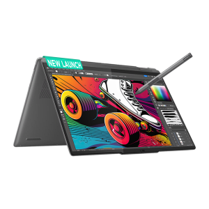 Lenovo Yoga 7 14IML9 Intel Core Ultra 5 Touchscreen 2-in-1 Laptop (16GB, 512GB SSD, Windows 11 Home, 14 inch WUXGA OLED Display, MS Office 2021, Storm Grey, 1.49 KG)