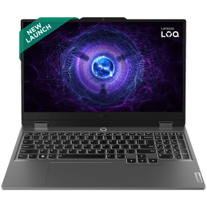 Lenovo LOQ 15IRX9 Intel Core i5 13th Gen Gaming Laptop (16GB, 512GB SSD, Windows 11 Home, 6GB Graphics, 15.6 inch 144 Hz Full HD IPS Display, NVIDIA GeForce RTX 3050, MS Office 2021, Luna Grey, 2.38 KG)