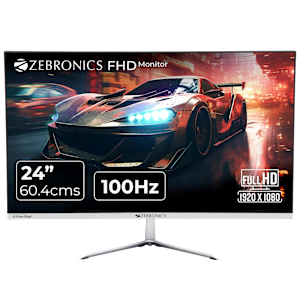 ZEBRONICS MT120 60.4 cm (24 inch) Full HD VA Panel LED Ultra Slim Flat Gaming Monitor with Built-in Speaker