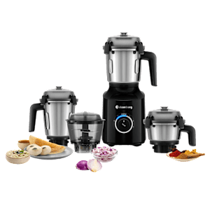 atomberg Zenova 550 Watt 4 Jars Mixer Grinder (18000 RPM, Hands Free, Black)