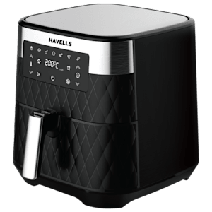 Havells Prolife Luxria 5.5L 1700 Watt Digital Air Fryer with Smart Even Crisp Technology (Black)