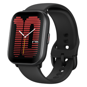 amazfit Active Smartwatch with Bluetooth Calling (42mm Amoled Display, 50ATM Water Resistant, Midnight Black)