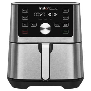 Instant Pot Vortex Plus 5.67L 1500 Watt Digital Air Fryer with EvenCrisp Technology (Silver)