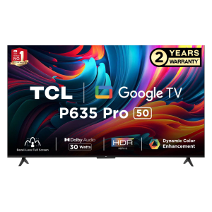 TCL 50P635 Pro 127 cm (50 inch) 4K Ultra HD LED Google TV with Bezel Less Display (2023 model)