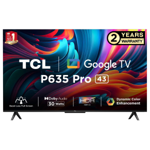 TCL P635 Pro 108 cm (43 inch) 4K Ultra HD LED Google TV with Dolby Audio (2023 model)