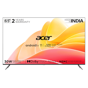 acer I Series 164 cm (65 inch) 4K Ultra HD LED Android TV with Dolby Vision (2023 model)