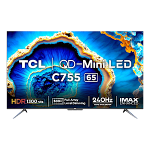 TCL C755 165 cm (65 inch) Mini LED 4K Ultra HD Google TV with Dolby Vision and Dolby Atmos (2023 model)