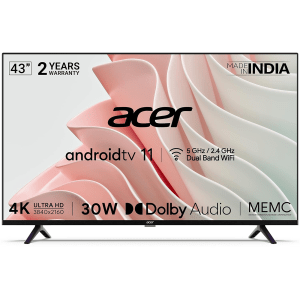 acer I Series 109 cm (43 inch) 4K Ultra HD LED Smart Android TV with Google Assistant (2022 model)