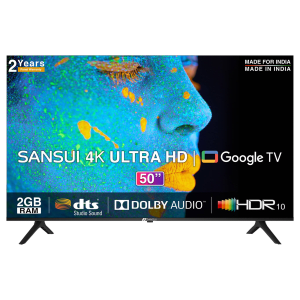 Sansui 127cm (50 inch) 4K Ultra HD LED Google TV with Quad Core  Processor