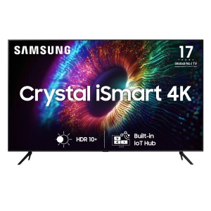 SAMSUNG Crystal 4K iSmart 163 cm (65 inch) 4K Ultra HD LED Tizen TV with Crystal Processor 4K