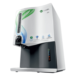 AO Smith X8 9L RO+SCMT Water Purifier with Auto Flush Indicator (White)