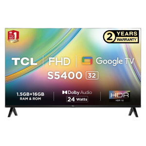 TCL S5400 80 cm (32 inch) Full HD LED Smart Android TV with Google Assistant (2022 model)