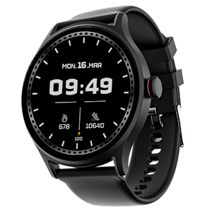 boAt Primia Celestial Smartwatch with Bluetooth Calling (38.6mm HD Display, IP67 Water Resistant, Active Black Strap)