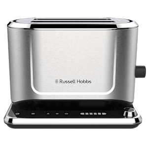 Russell Hobbs Attentive 1640W 2 Slice Pop-up Toaster with Touch Screen Control (Grey)