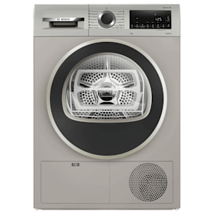 BOSCH 9 kg Fully Automatic Front Load Dryer (Series 4, WPG24108IN, In-Built Heater, Silver Inox)