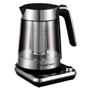 Russell Hobbs Atentive 3000 Watt 1.7 Litre Electric Kettle with Touch Screen Control (Silver & Black)