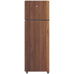 Godrej VOGUE 244 Litres 2 Star Frost Free Double Door Refrigerator with R600a Refrigerant (RT EONVOGUE 280B RI WT WD, Walnut Wood)