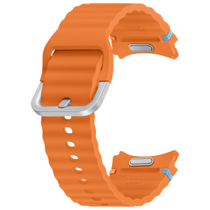 SAMSUNG ET-SNL30SOEGIN HNBR Sport Band for Galaxy Watch7 (S/M) (Breathable Design, Orange)