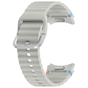 SAMSUNG ET-SNL30SSEGIN HNBR Sport Band for Galaxy Watch7 (S/M) (Breathable Design, Silver)