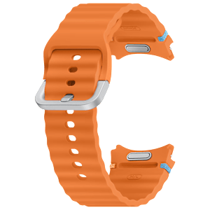 SAMSUNG ET-SNL31LOEGIN HNBR Sport Band for Galaxy Watch7 (M/L) (Breathable Design, Orange)