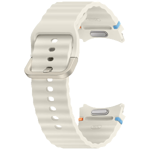 SAMSUNG ET-SNL31LWEGIN HNBR Sport Band for Galaxy Watch7 (M/L) (Breathable Design, Cream)