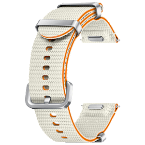 SAMSUNG ET-SOL30SWEGIN HNBR Athleisure Band for Galaxy Watch7 (S/M) (Effortless Style, Cream)