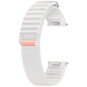 SAMSUNG ET-SVL30SWEGIN Fabric Band for Galaxy Watch7 (S/M) (Effortless Style, Pink White)