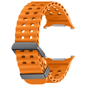 SAMSUNG ET-SNL70MOEGIN HNBR, Titanium Marine Band for Galaxy Watch Ultra (Lugless Design, Orange)