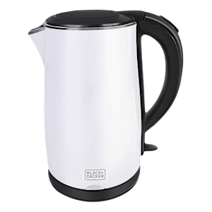 BLACK+DECKER 2150 Watt 1.7 Litre Electric Kettle with Auto Shut Off (White)