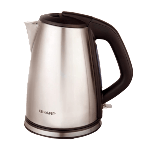 SHARP EKJ-18WN-S 2200 Watt 1.8 Litre Electric Kettle with Auto Shut Off (Silver)