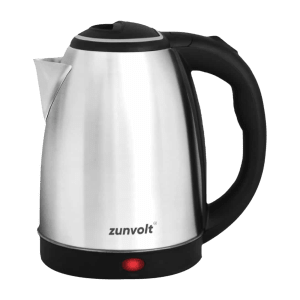 zunvolt 1500 Watt 2 Litre Electric Kettle with Cordless Pouring (Silver)