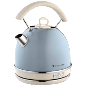 Ariete Vintage Dome 2000 Watt 1.7 Litre Electric Kettle with 360 Degree Rotating Base (Blue)